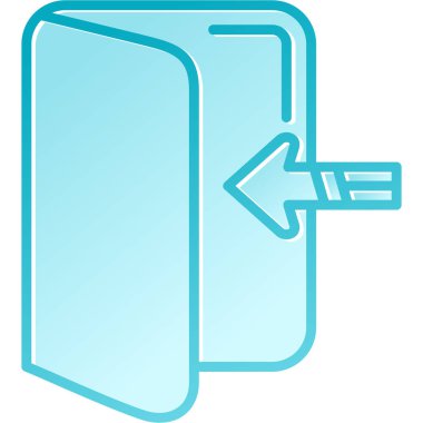 kağıt kesimi dosya simgesi beyaz arkaplanda izole edildi. Bilgisayar klasörü. Klasör saklama. Renkli taslak tarzı. vektör.