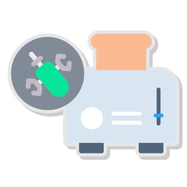 Bomba düz vektör simgesi