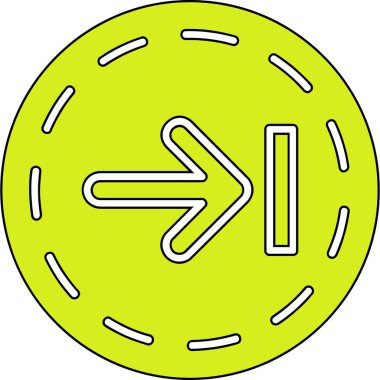 ok simgesi, vektör illüstrasyonu