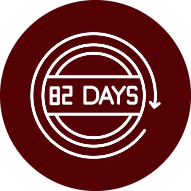 Günler için vektör işareti simgesi