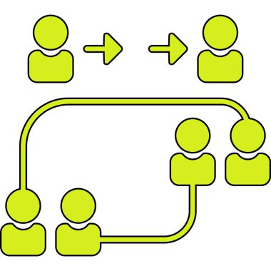 ağ paylaşım simgesi çizimi