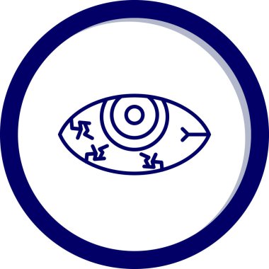 Göz simgesi. Basit resimleme