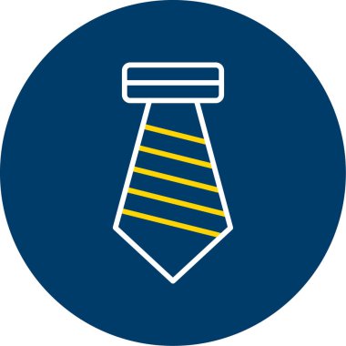 Kravat. Web simgesi basit illüstrasyon