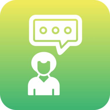 vektör sohbet simgesi, vektör illüstrasyonu