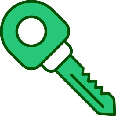 Anahtar. Web simgesi basit illüstrasyon