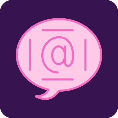 İleti simgesi ile konuşma balonu