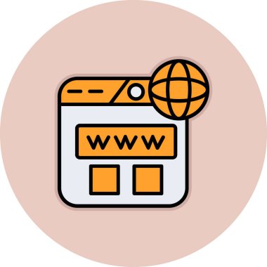 Gelişim için web tasarım renk simgesi. vektör illüstrasyonu