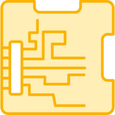 devre kartı simgesi vektör illüstrasyonu