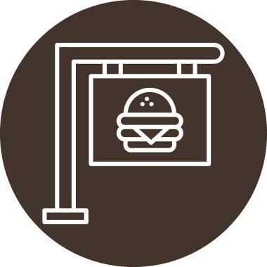 Gıda simgesinin vektör illüstrasyonu