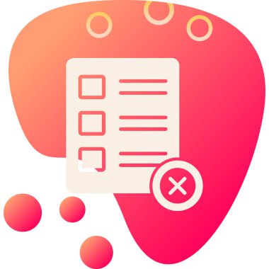 Kontrol listesi simgesi vektör illüstrasyonu