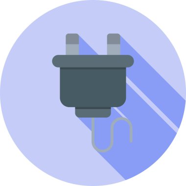 kablo ikonu, basit vektör illüstrasyonu