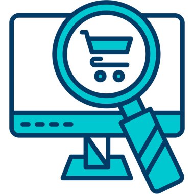 İnternet arama vektörü simgesi modern basit vektör illüstrasyonu