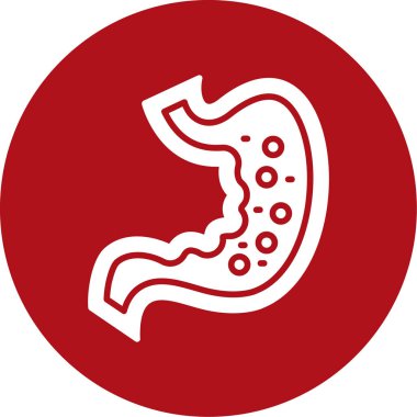 mide ikonu vektör illüstrasyonu