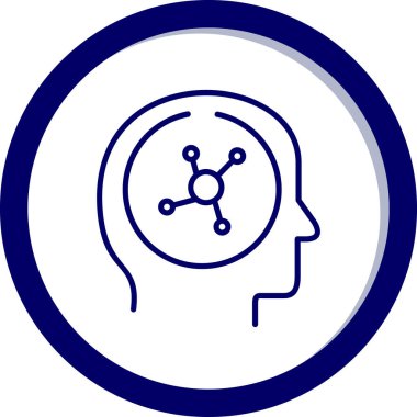 Bir insan simgesinin vektör illüstrasyonu