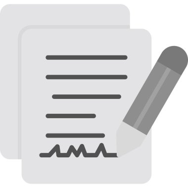 belge ile kurşun kalem simgesini. vektör çizim