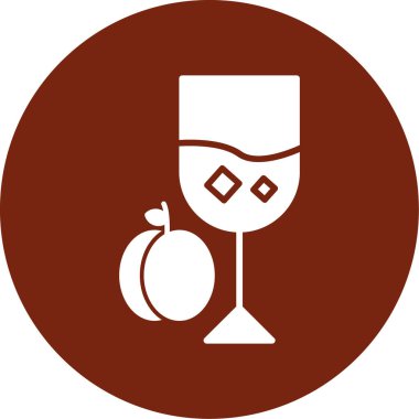 içki ikonu vektör illüstrasyonu