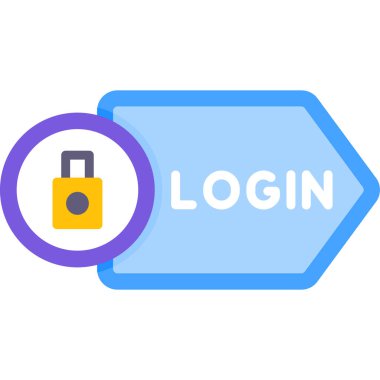 Şifre. Web simgesi basit illüstrasyon