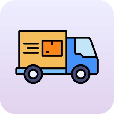 delivery truck vector icon design