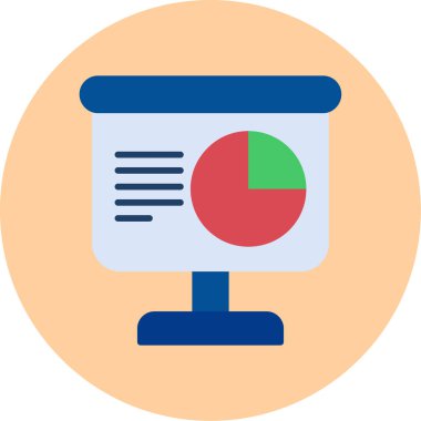 Analizler. Web simgesi basit illüstrasyon