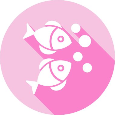 Balıkların basit vektör simgesi