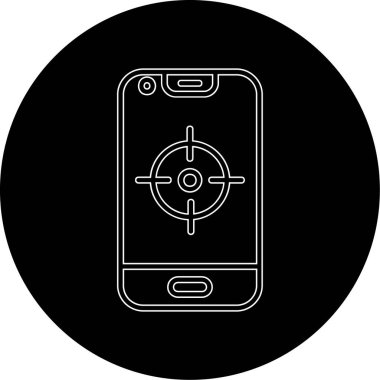 Smartphone Simgesi, vektör illüstrasyonu