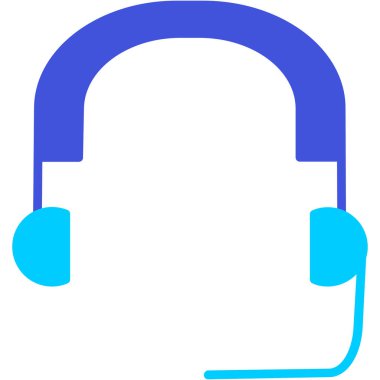 Modern kulaklık simge vektör çizim