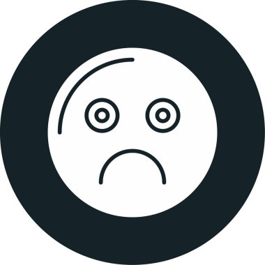üzgün yüz ifade simgesi