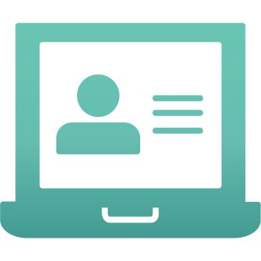 Bilgisayar. Web simgesi basit illüstrasyon