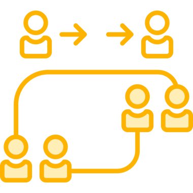 iş yönetimi simgesi, vektör illüstrasyonu