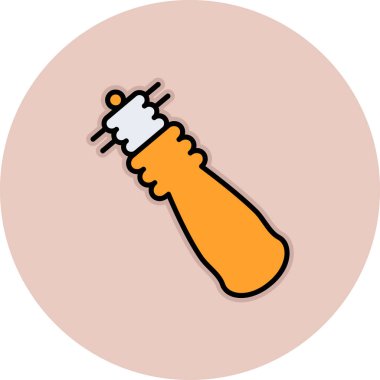 Bir şırınga simgesinin vektör çizimi