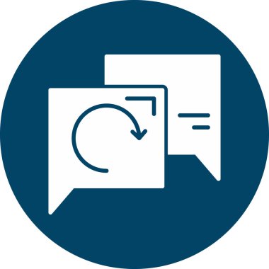 Yenile. Web simgesi basit illüstrasyon