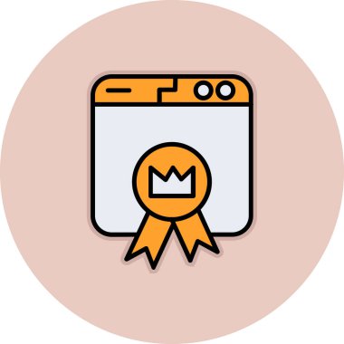 Taç simgesi olan rozet