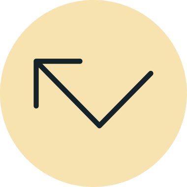 ok simgesi vektör illüstrasyonu