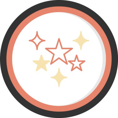 Yıldız düz vektör simgesi