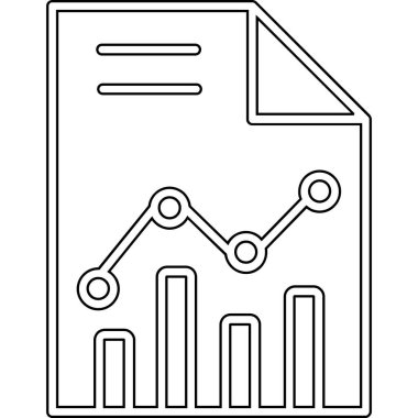 iş belgesi istatistik simgesi