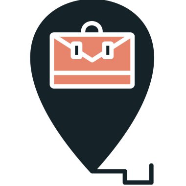 Kolayca düzenleyebilen veya düzenleyebilen harita konum vektörü simgesi