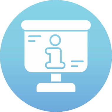 Bilgisayar. Web simgesi basit illüstrasyon