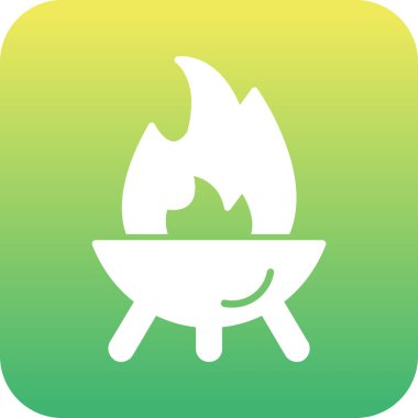 Ateş vektörü simgesini ateşle