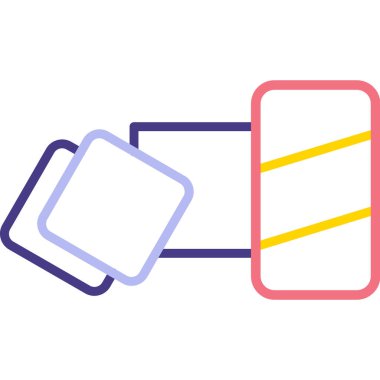 Modern b simgesinin vektör illüstrasyonu