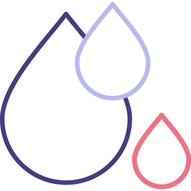 Kan damlası ikonu. Web için kan vektör simgelerinin özet çizimi