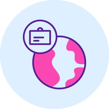 Küresel simge vektör illüstrasyonu