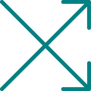 ok sol yön simgesi ana hat biçiminde