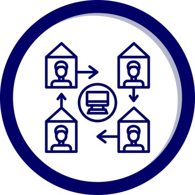 iş simgesi vektör illüstrasyonu