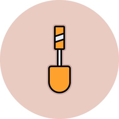 kürek simgesi vektör illüstrasyonu