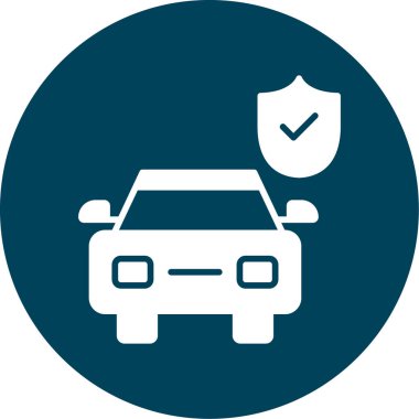 Araba simgesinin vektör illüstrasyonu