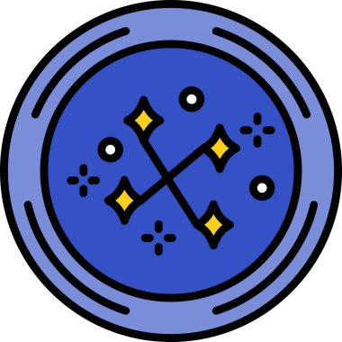 Ay. Web simgesi basit illüstrasyon