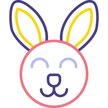 Hayvan yüzlü Paskalya simgesi ana hatları biçiminde