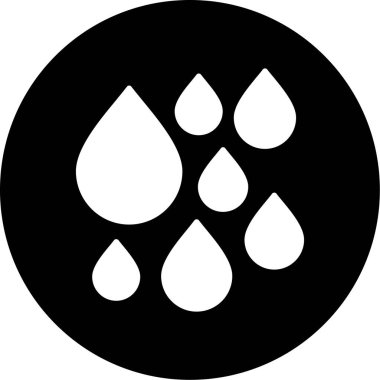 su damlası ikon vektör illüstrasyonu