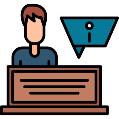 Laptop ve zarflı iş adamı