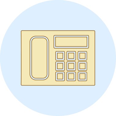 Hesap makinesi simgesinin vektör illüstrasyonu